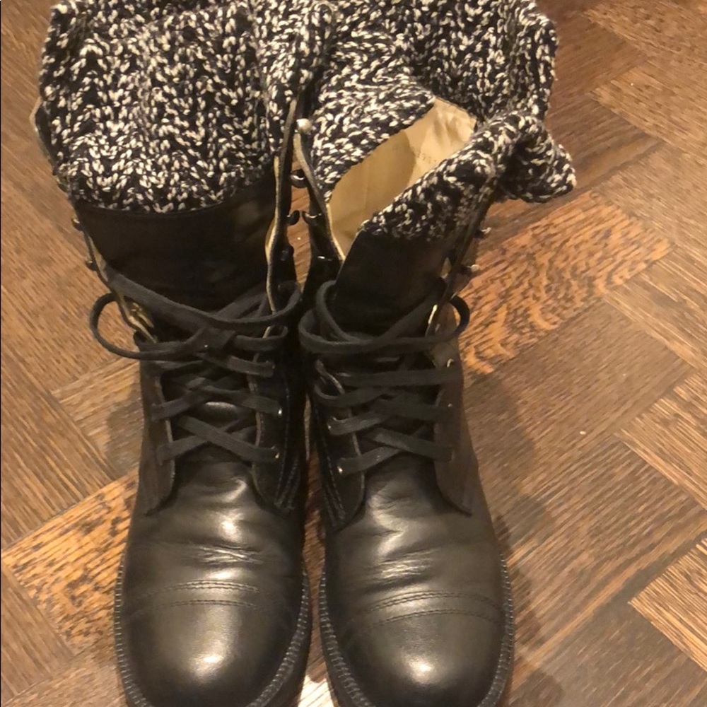 Chanel combat boot